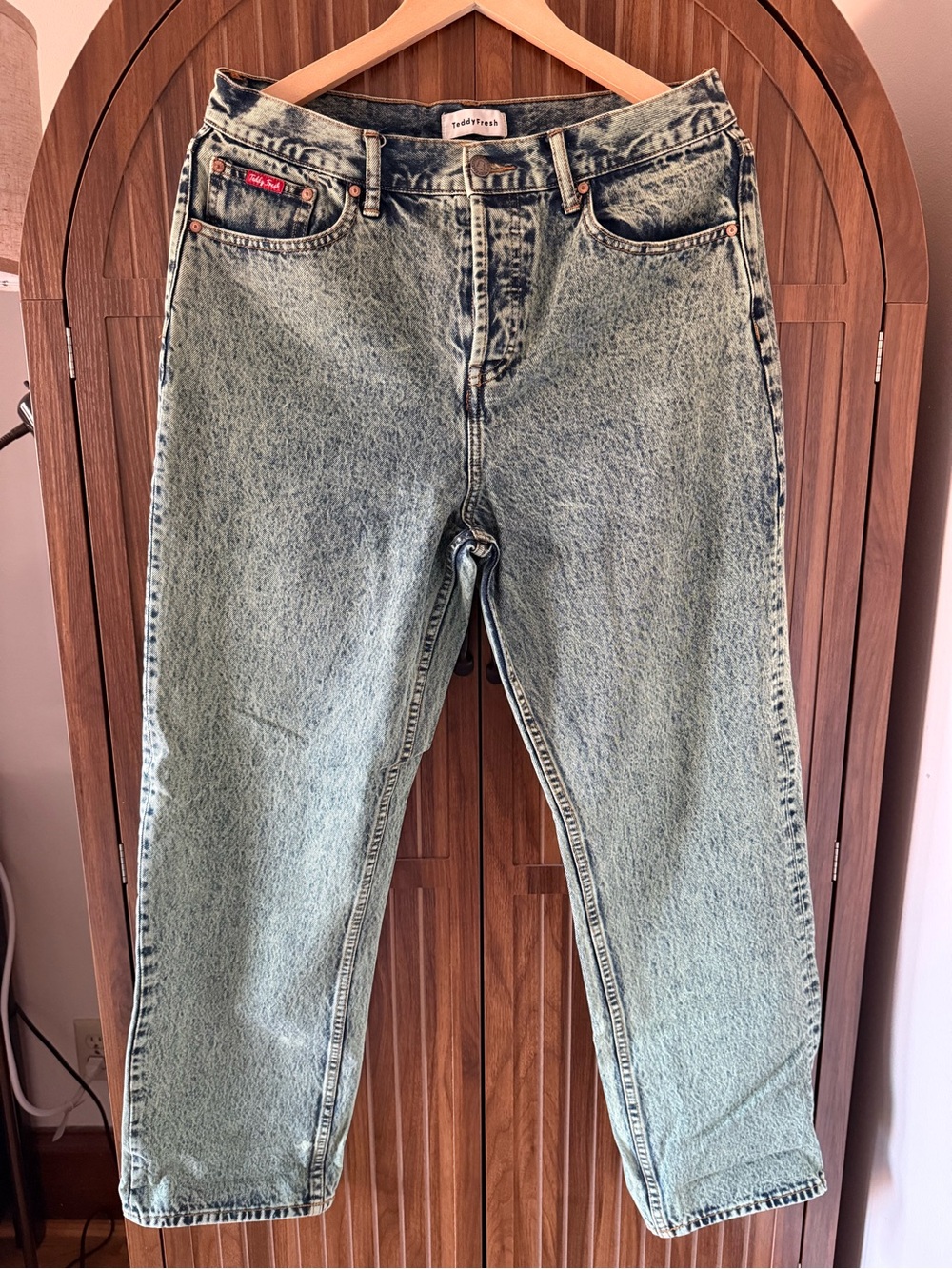 Teddy Fresh Green Acid Wash Jeans